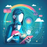 "Ilustrasi fitur kontrol orang tua berbasis AI di aplikasi TikTok, menampilkan antarmuka pengguna yang menunjukkan opsi pengaturan keamanan untuk anak-anak."